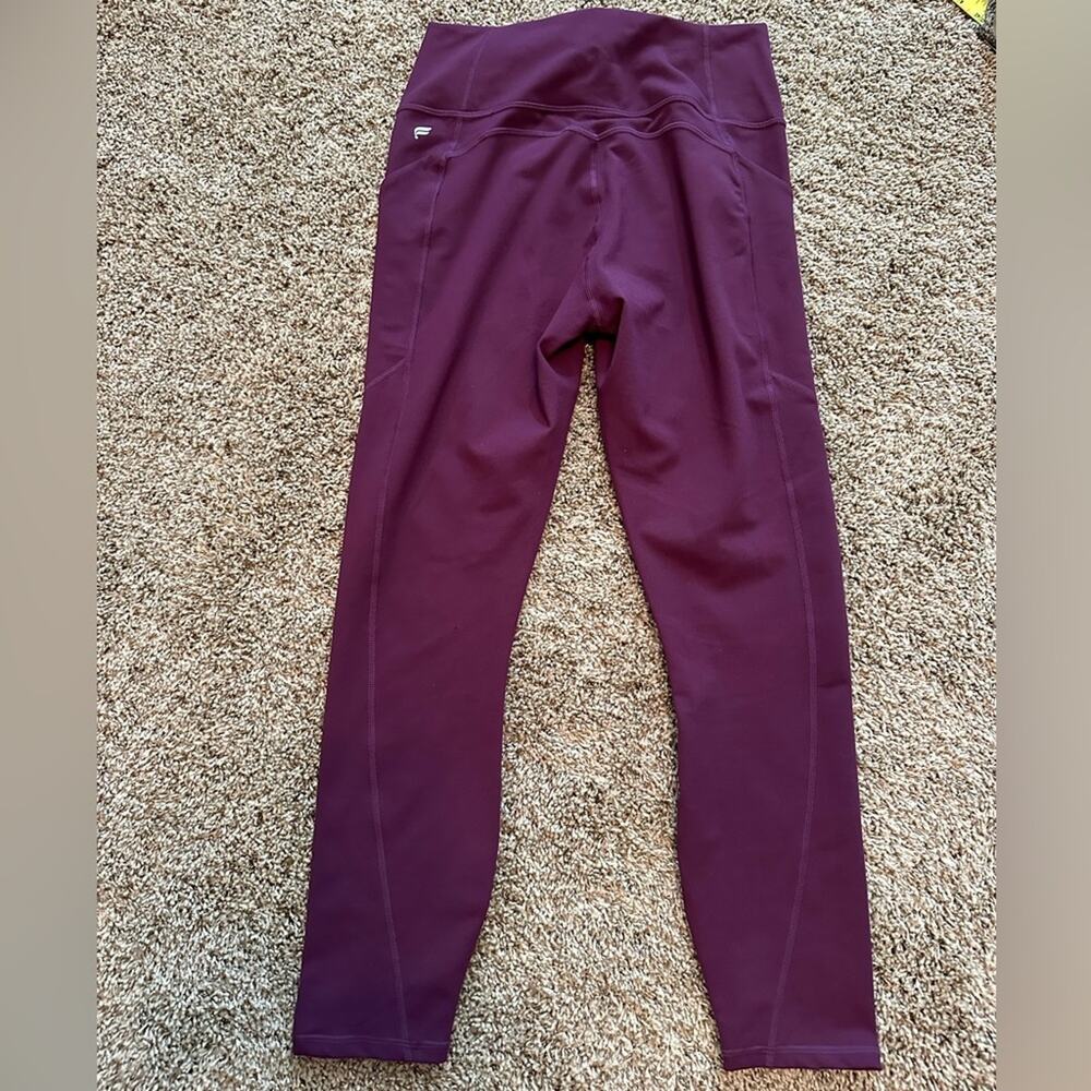 Pure Luxe by Fabletics The Oasis High Waist 7/8 w/pockets, plum purple, NWT, Med - Picture 7 of 8